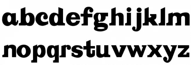 Vintage フォント 小文字