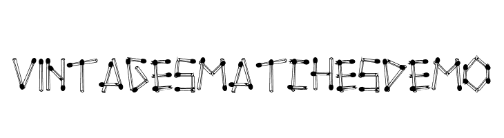 VintagesMatchesDemo Font