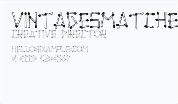 VintagesMatchesDemo Business Card