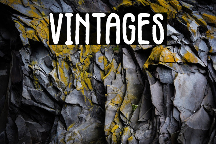 Vintages Font examples