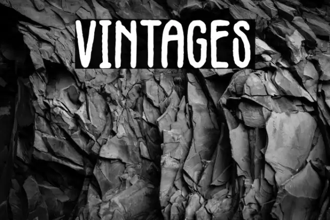 Vintages Schriftart examples