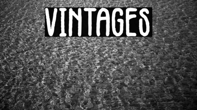 Vintages Schriftart examples