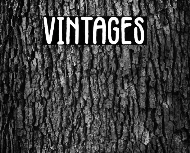 Vintages Schriftart examples