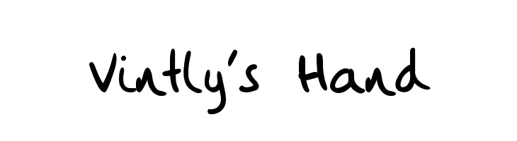 Vintly's Hand  Fuentes Gratis Descargar