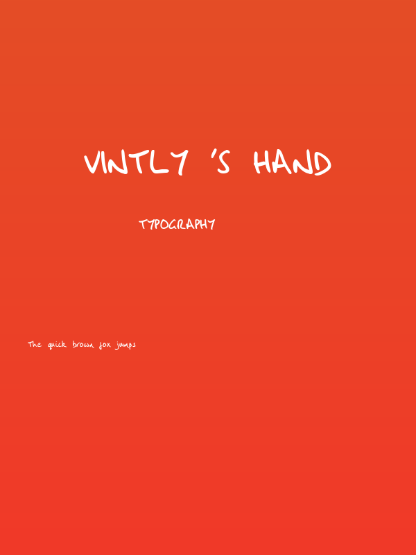 Vintly's Hand Poster