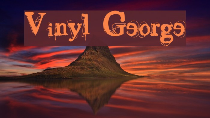 Vinyl George Font examples