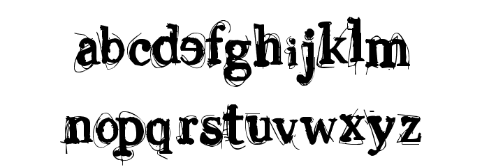 Vinyl George Font LOWERCASE