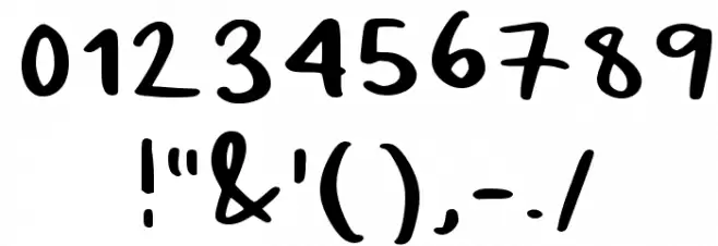 Vinyl Regular Font OTHER CHARS