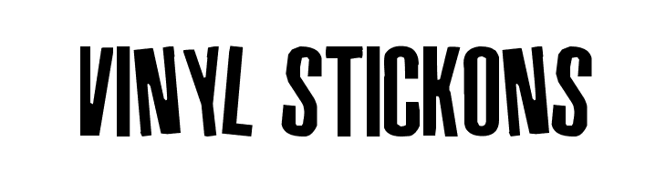 Vinyl Stickons Font