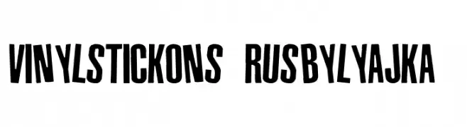 Vinyl Stickons(RUS BY LYAJKA)  नि: शुल्क फ़ॉन्ट्स डाउनलोड