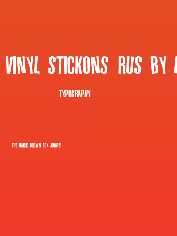 Vinyl Stickons(RUS BY LYAJKA) Poster