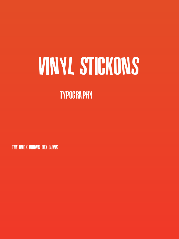 Vinyl Stickons Poster