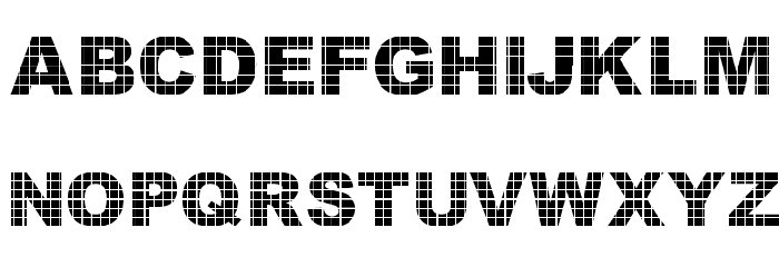 Vinyl Tile Font LOWERCASE