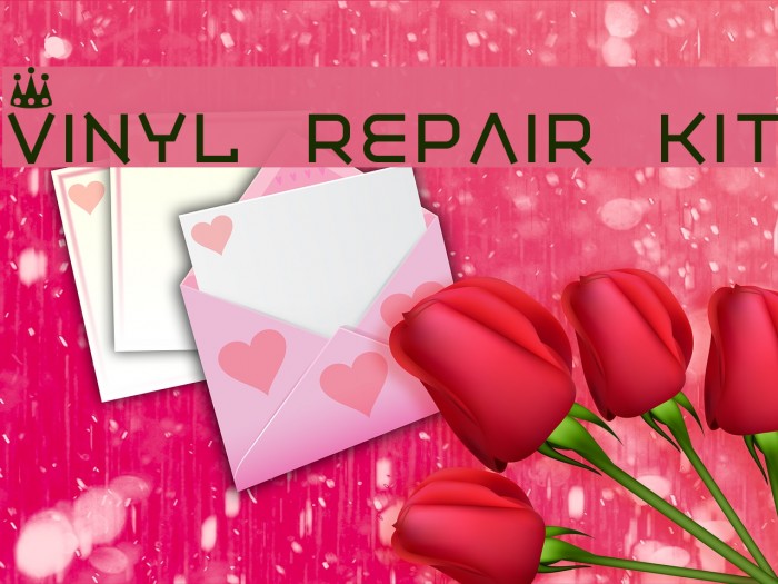 Vinyl repair kit フォント examples