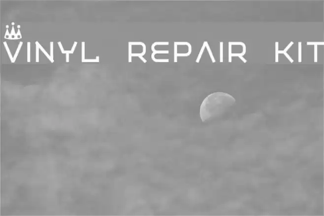 Vinyl repair kit Font examples