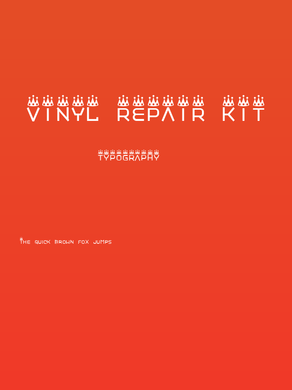 Vinyl repair kit Poster