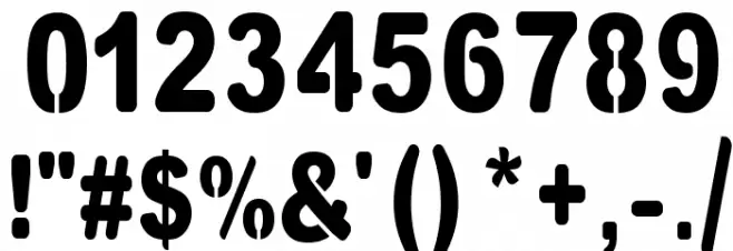 VinylCuts Font OTHER CHARS