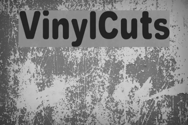 VinylCuts Font examples