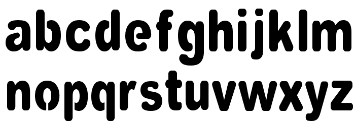 VinylCuts Font LOWERCASE