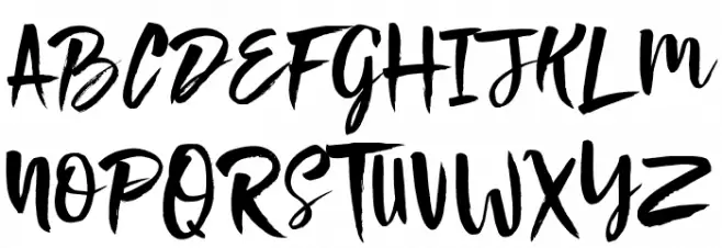 Violaceous Font UPPERCASE