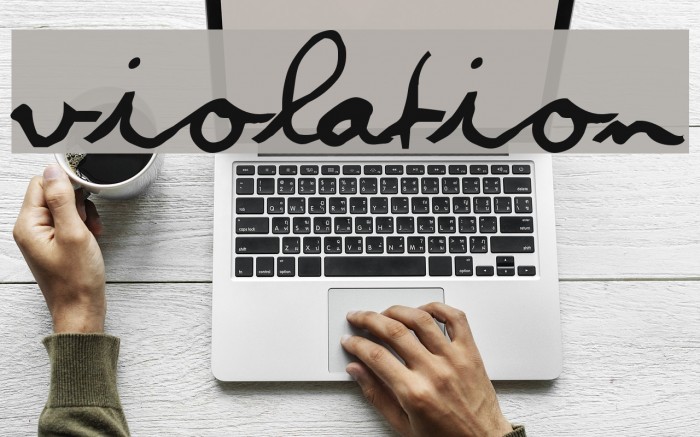 Violation Font examples