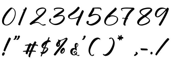 Violendy Qishega Font OTHER CHARS