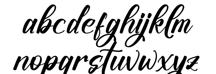 Violendy Qishega Font LOWERCASE