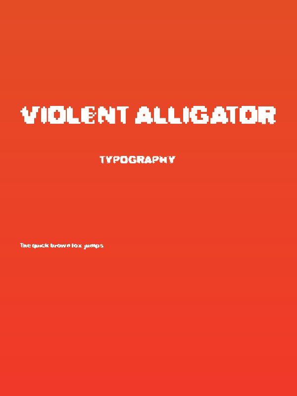 Violent Alligator Poster