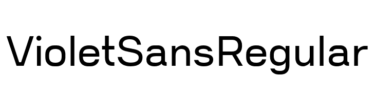 Violet Sans Regular Font