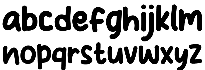 Violet Smile Font LOWERCASE