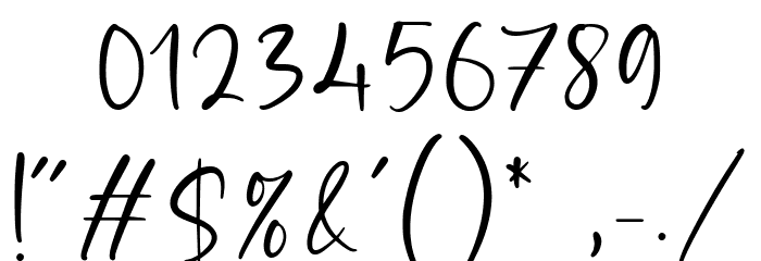 Violet Twinkle Font OTHER CHARS