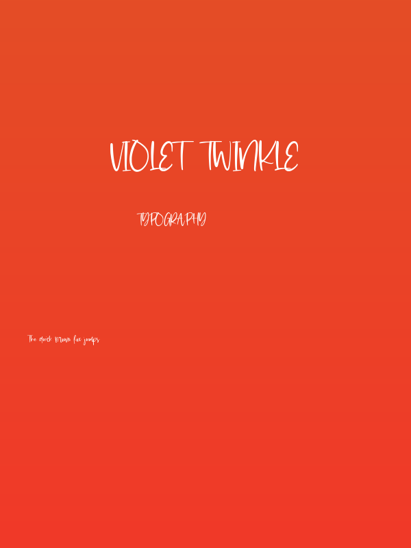 Violet Twinkle Poster