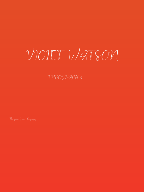 Violet Watson Poster