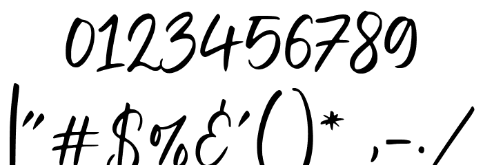 Violetail Font OTHER CHARS