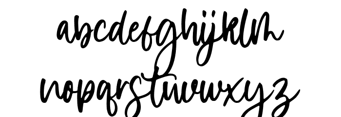 Violetail Font LOWERCASE