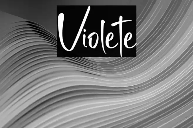 Violete Font examples