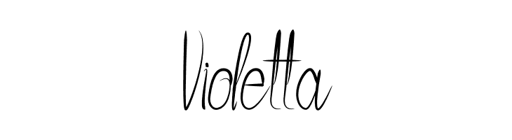 Violetta  नि: शुल्क फ़ॉन्ट्स डाउनलोड
