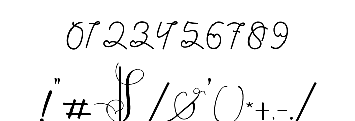 ViolettaScript Font OTHER CHARS