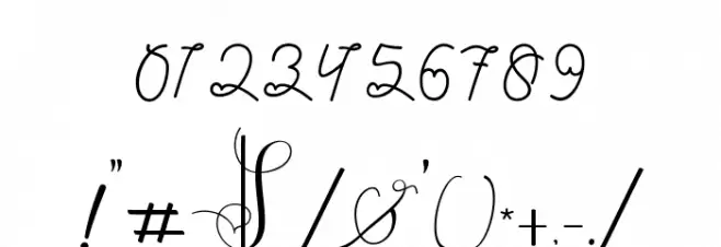 ViolettaScript Font OTHER CHARS