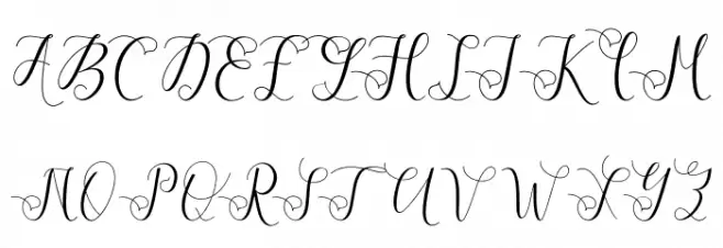 ViolettaScript Schriftart Groß