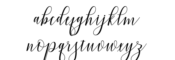 ViolettaScript Font LOWERCASE