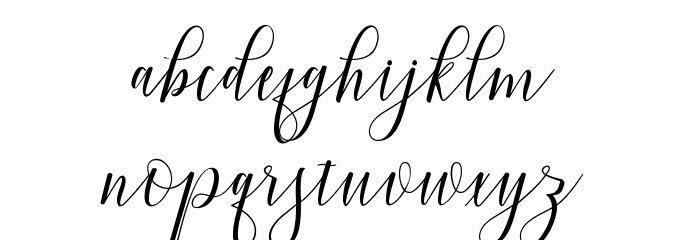 ViolettaScript Font LOWERCASE