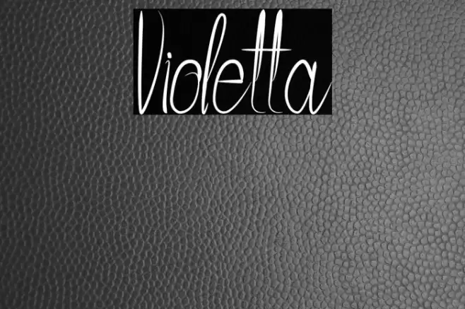 Violetta Font examples