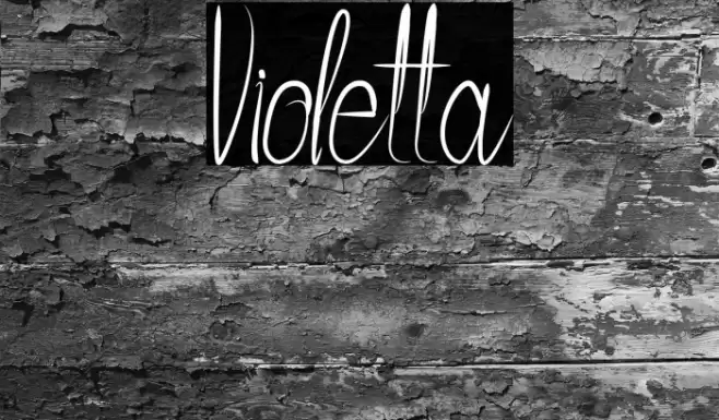 Violetta Font examples