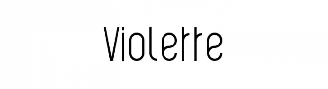 Violette  Frei Schriftart Herunterladen