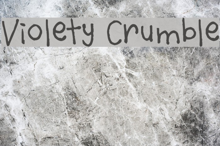 Violety Crumble Font examples
