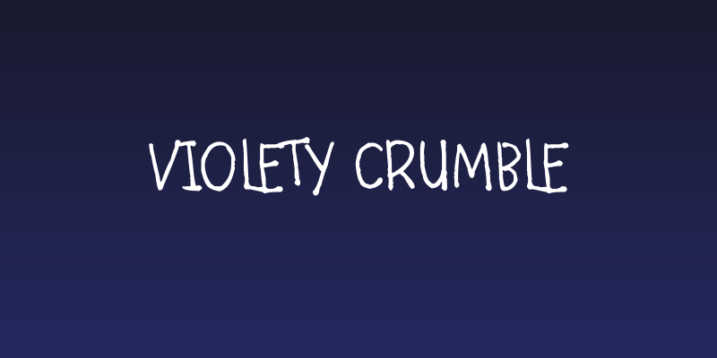 Violety Crumble Social Header