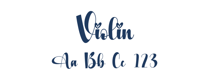 Violin Font Preview