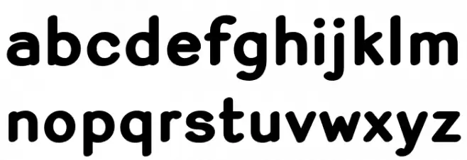 Violina-Bold फ़ॉन्ट लोअरकेस