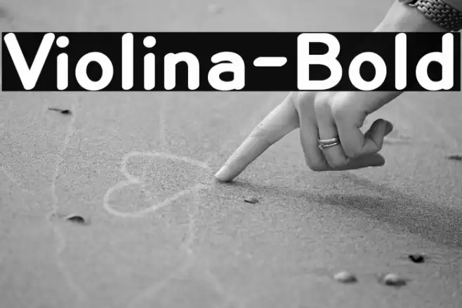Violina-Bold Font examples